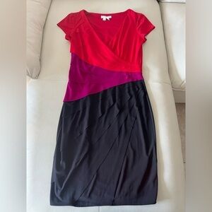 LONDON Times color block shift dress Sz 8 / Medium